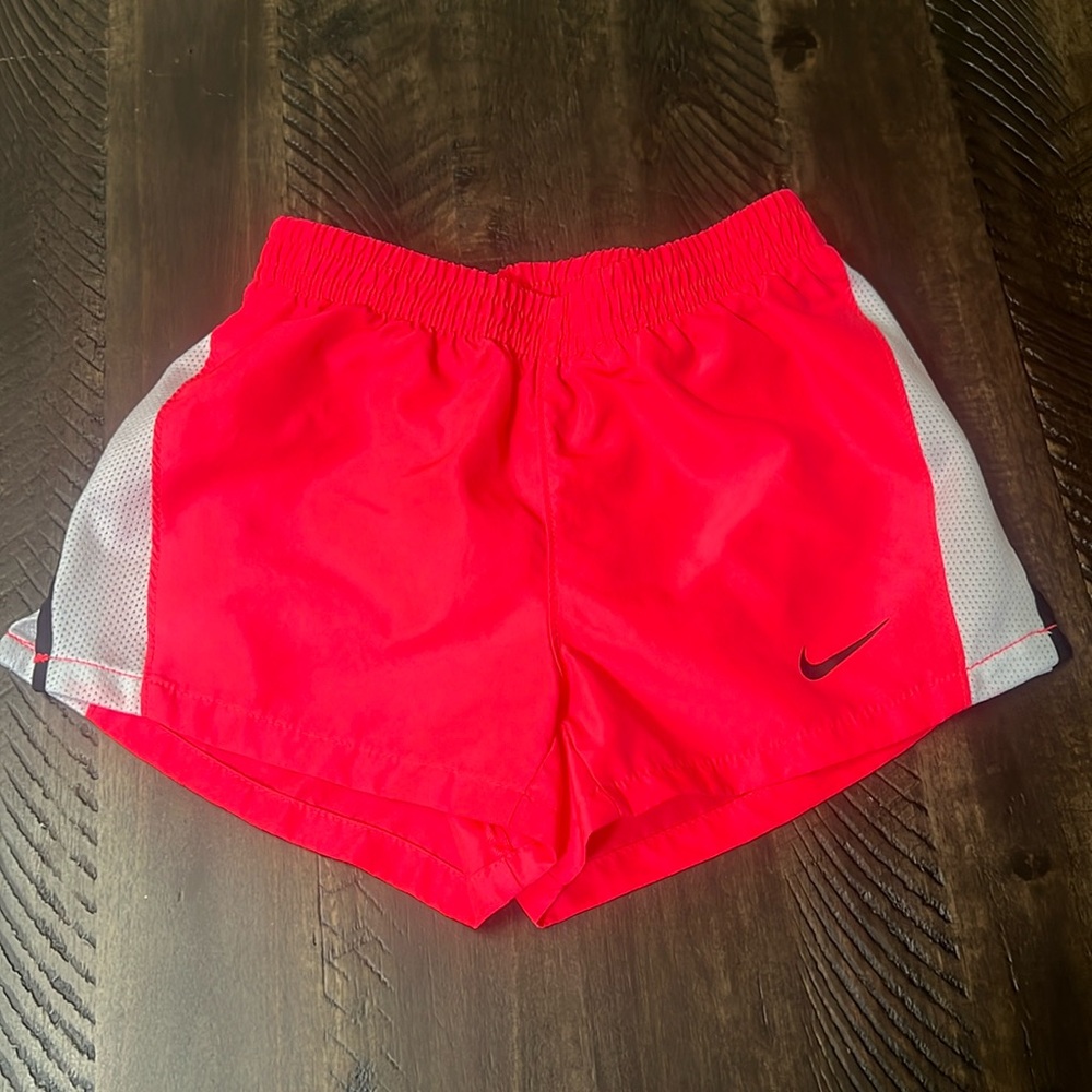 Neon Pink/Black/White 4T Nike Dri-Fit Short